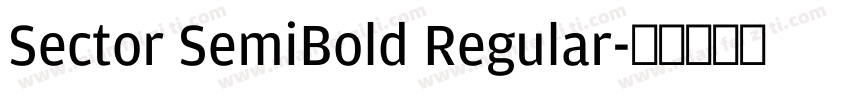 Sector SemiBold Regular字体转换